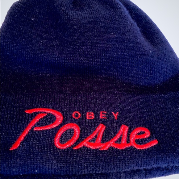 Obey Knit Winter Hat - Picture 3 of 3